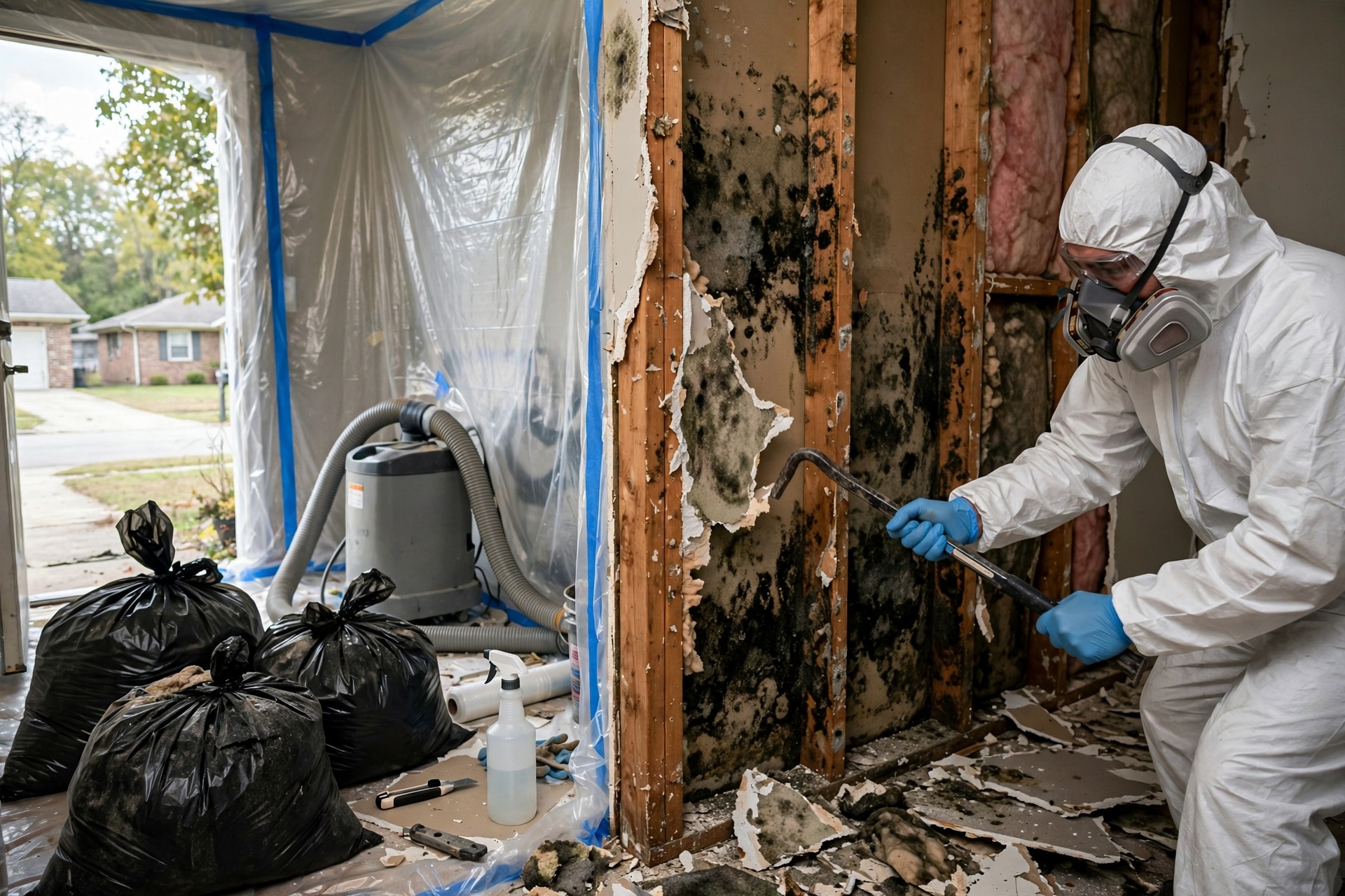 Mold Remediation Process For Mount Juliet Drywall Removal